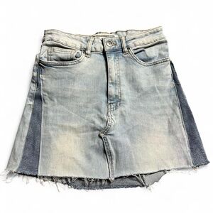 Zara Light Blue Denim Mini Skirt